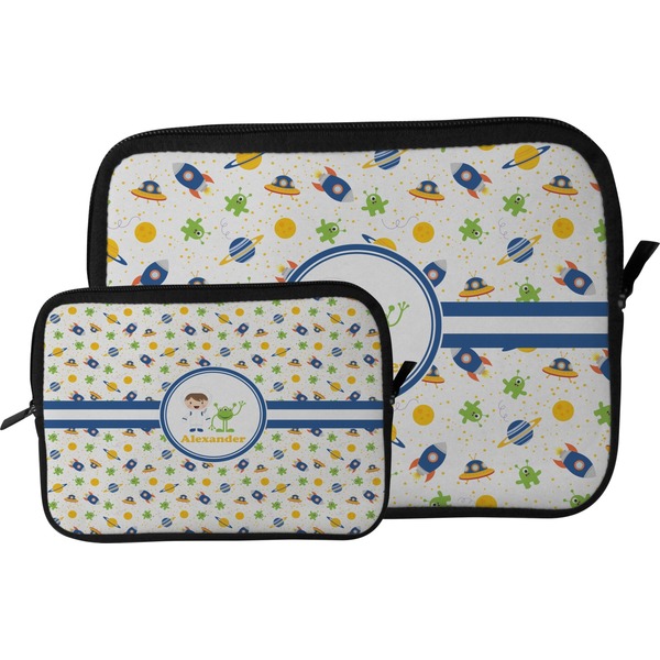 Boy's Space Themed Tablet Sleeve (Size Comparison)