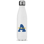 Boy's Space Themed Water Bottle - 17 oz. - Stainless Steel - Full Color Printing (Personalized)