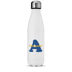 Boy's Space Themed Water Bottle - 17 oz. - Stainless Steel - Full Color Printing (Personalized)