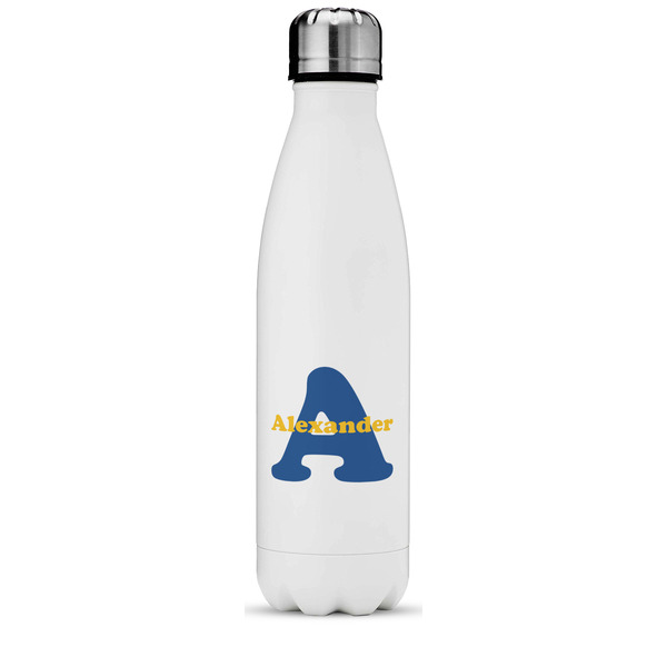 Custom Boy's Space Themed Water Bottle - 17 oz. - Stainless Steel - Full Color Printing (Personalized)