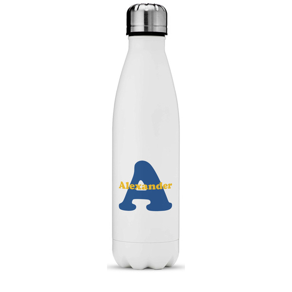 Custom Boy's Space Themed Water Bottle - 17 oz. - Stainless Steel - Full Color Printing (Personalized)