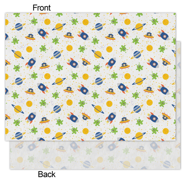 Boy's Space Themed Tissue Paper - Lightweight - Medium - Front & Back