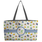 Boy's Space Themed Beach Totes Bag - w/ Black Handles (Personalized)