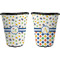 Boy's Space Themed Trash Can Black - Front and Back - Apvl