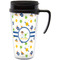 Boy's Space Themed Travel Mug with Black Handle - Front