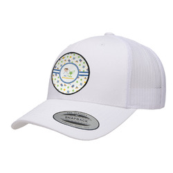Boy's Space Themed Trucker Hat - White (Personalized)