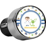 Boy's Space Themed USB Car Charger (Personalized)