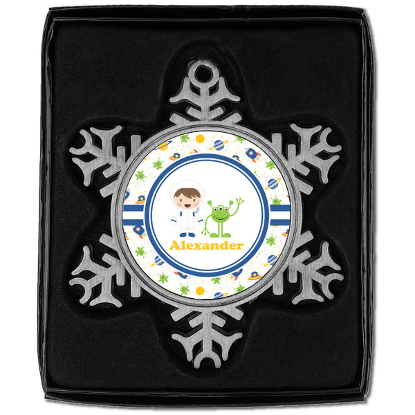 Boy's Space Themed Vintage Snowflake - In box