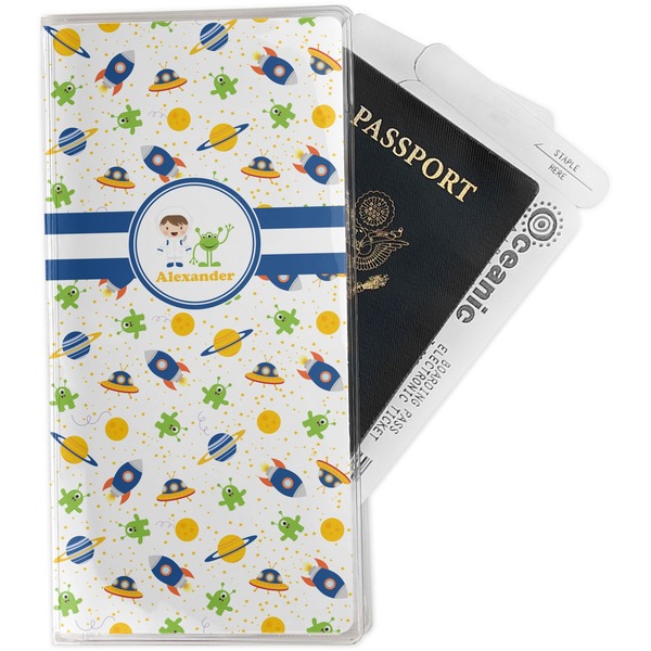 Custom Boy's Space Themed Travel Document Holder