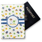 Boy's Space Themed Vinyl Passport Holder (Personalized)
