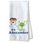Boy's Space Themed Kitchen Towel - Waffle Weave - Partial Print (Personalized)