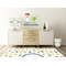 Boy's Space Themed Wall Graphic Decal Wooden Desk