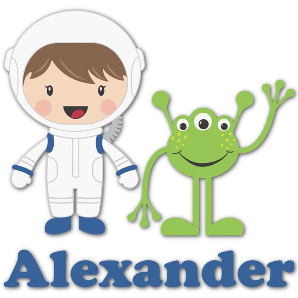 Custom Boy's Space Themed Graphic Decal - Small (Personalized)