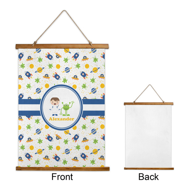 Boy's Space Themed Wall Hanging Tapestry - Portrait - APPROVAL