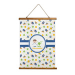 Boy's Space Themed Wall Hanging Tapestry - Tall (Personalized)