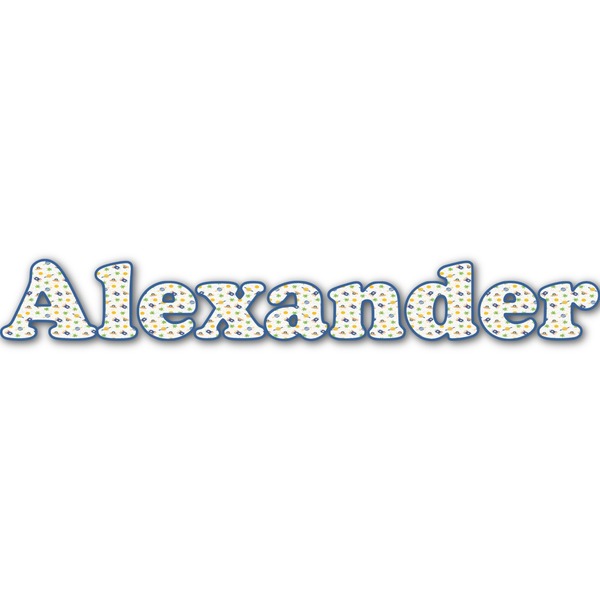 Custom Boy's Space Themed Name/Text Decal - Large (Personalized)