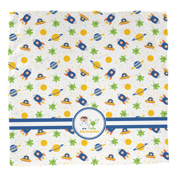 Boy's Space Themed Washcloth - Front - No Soap