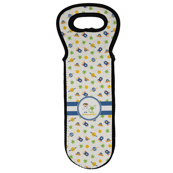 Custom Boy's Space Themed Wine Tote Bag (Personalized)
