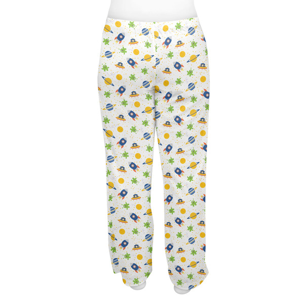 Boy's Space Themed Women's Pj on model - Back