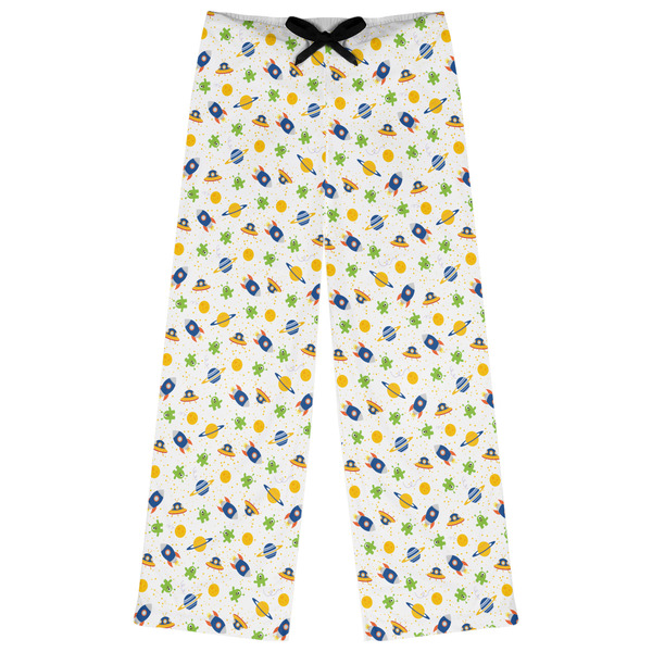 Custom Boy's Space Themed Womens Pajama Pants - XS