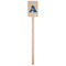 Boy's Space Themed Wooden 6.25" Stir Stick - Rectangular - Single Stick