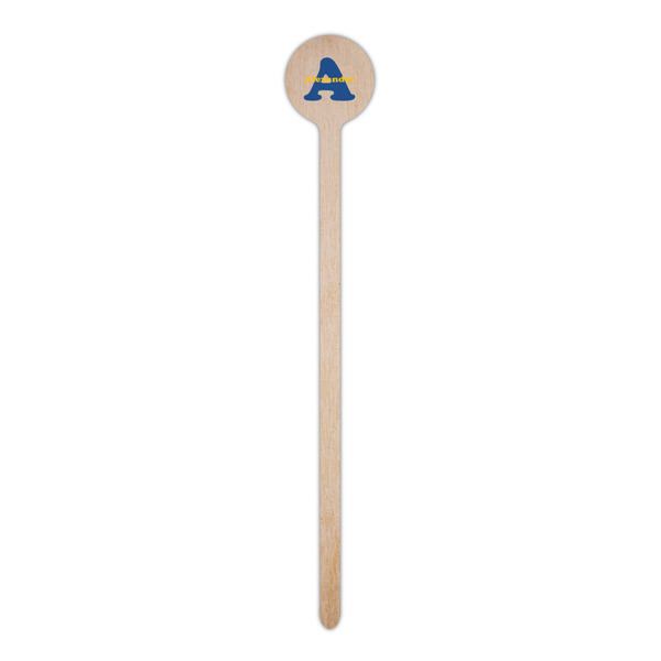 Boy's Space Themed Wooden 6" Stir Stick - Round - Single Stick