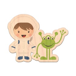 Boy's Space Themed Genuine Maple or Cherry Wood Sticker
