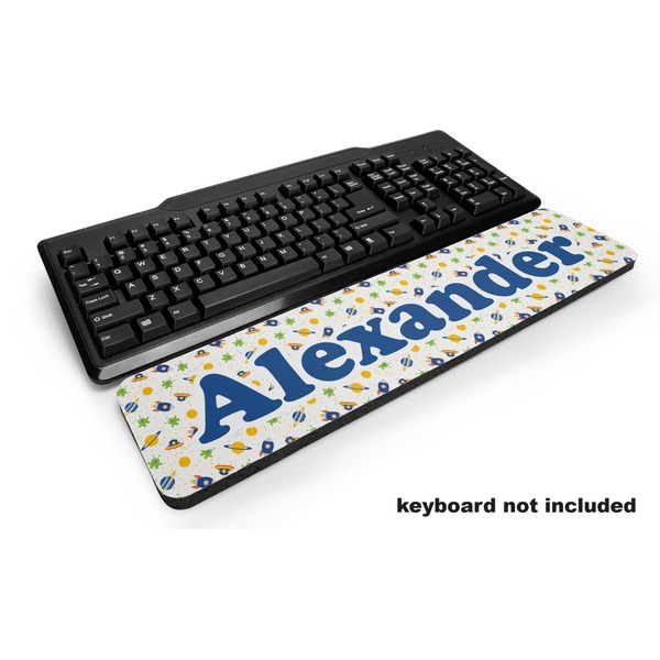 Custom Boy's Space Themed Keyboard Wrist Rest (Personalized)