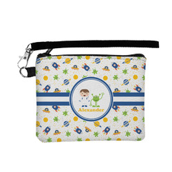 Boy's Space Themed Wristlet ID Case w/ Name or Text