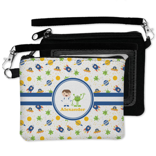 Boy's Space Themed Wristlet ID Cases - MAIN