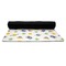 Boy's Space Themed Yoga Mat Rolled up Black Rubber Backing