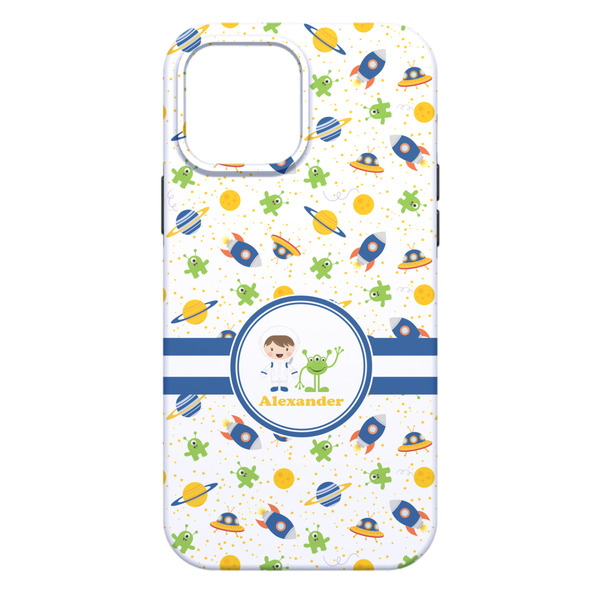 Boy's Space Themed iPhone 13 Pro Max Tough Case - Back
