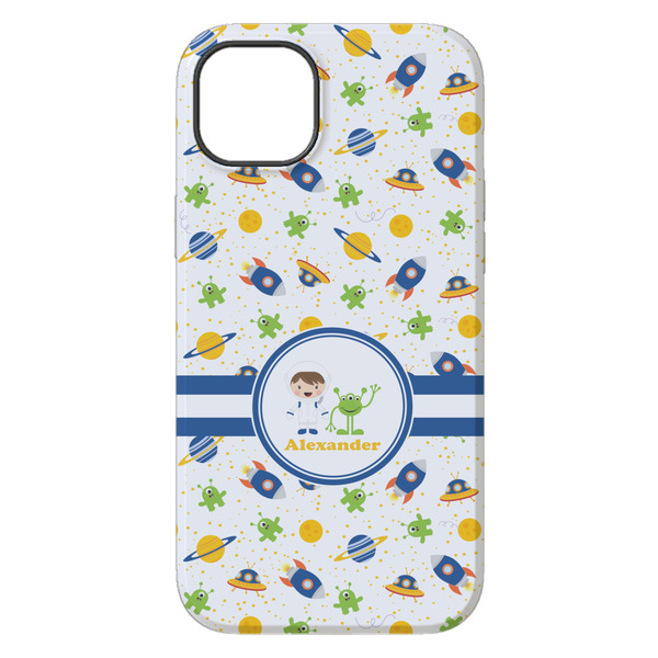 Boy's Space Themed iPhone 14 Pro Max Tough Case - Back