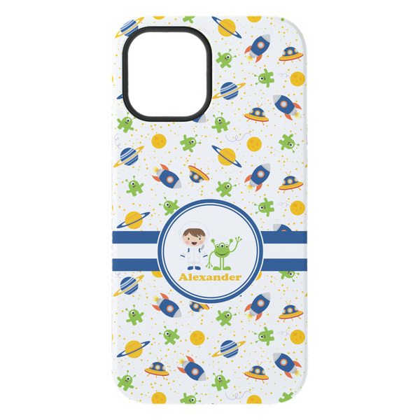 Boy's Space Themed iPhone 15 Plus Tough Case - Back