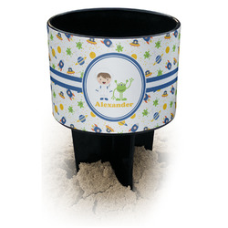 Boy's Space Themed Black Beach Spiker Drink Holder (Personalized)