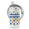 Boy's Space & Geometric Print 12 oz Stainless Steel Sippy Cups - FULL (back angle)