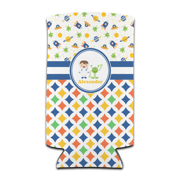 Boy's Space & Geometric Print 12oz Tall Can Sleeve - Set of 4 - FRONT