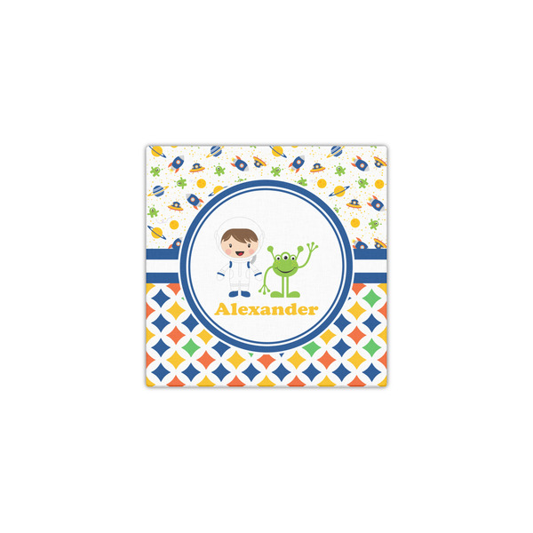 Boy's Space & Geometric Print 12x12 - Canvas Print - Front View