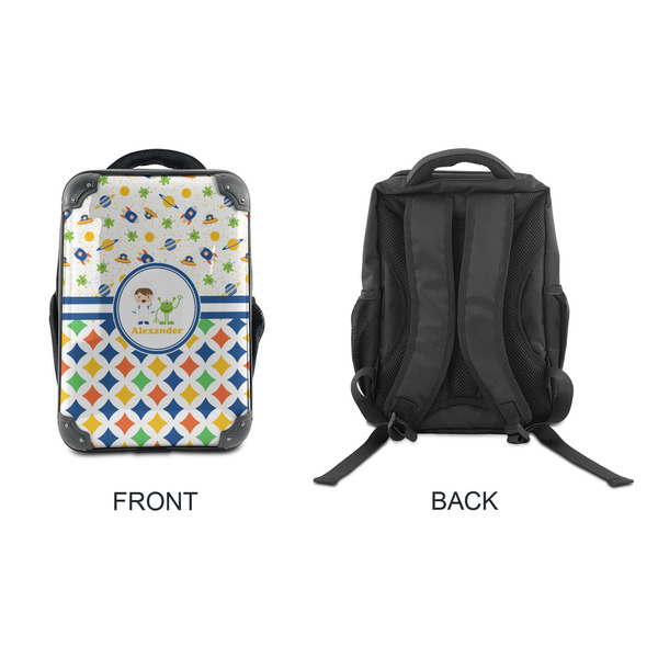 Boy's Space & Geometric Print 15" Backpack - APPROVAL