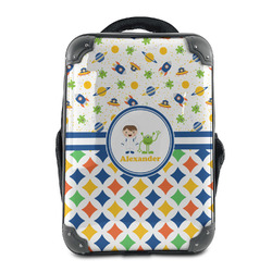 Boy's Space & Geometric Print 15" Hard Shell Backpack (Personalized)