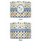 Boy's Space & Geometric Print 16" Drum Lampshade - APPROVAL (Fabric)