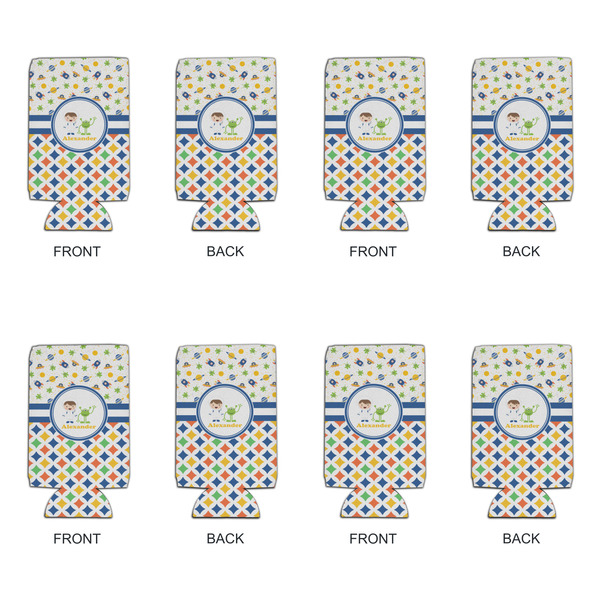 Boy's Space & Geometric Print 16oz Can Sleeve - Set of 4 - APPROVAL