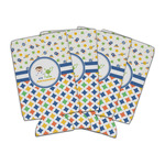 Boy's Space & Geometric Print Can Cooler (16 oz) - Set of 4 (Personalized)