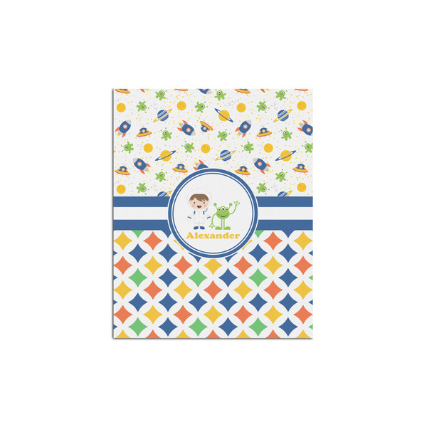 Custom Boy's Space & Geometric Print Poster - Multiple Sizes (Personalized)