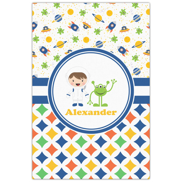 Boy's Space & Geometric Print 20x30 - Canvas Print - Front View