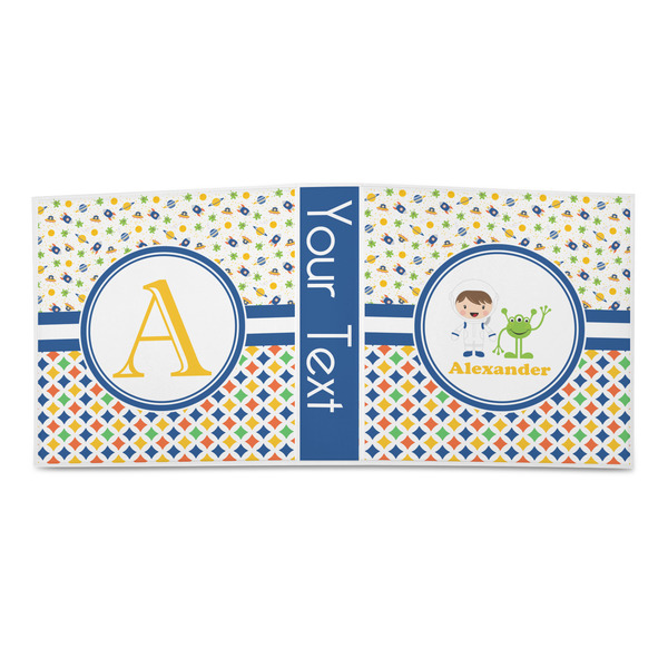 Boy's Space & Geometric Print 3-Ring Binder Approval- 2in
