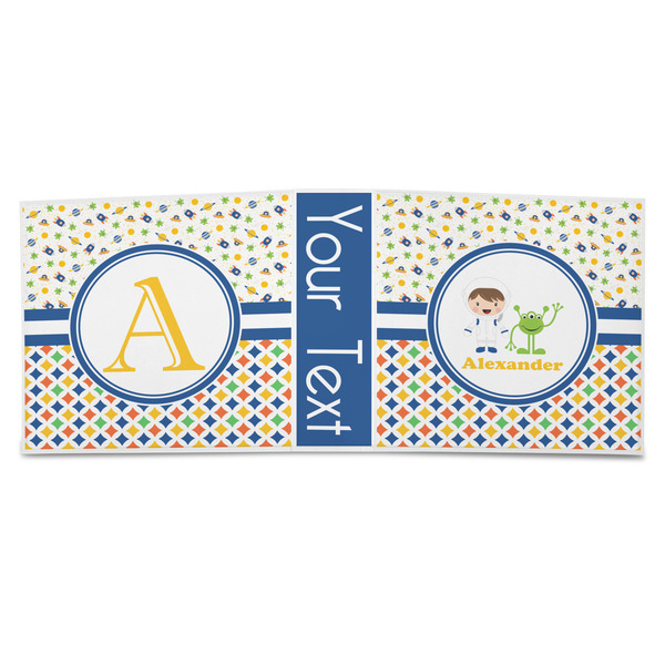 Boy's Space & Geometric Print 3-Ring Binder Approval- 3in