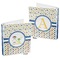 Boy's Space & Geometric Print 3-Ring Binder Front and Back