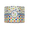 Boy's Space & Geometric Print 8" Drum Lampshade - FRONT (Fabric)