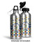 Boy's Space & Geometric Print Aluminum Water Bottle - Alternate lid options